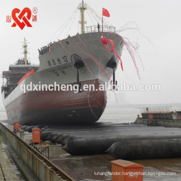 Widely used high-flotation rubber marine airbag for ship launching of China